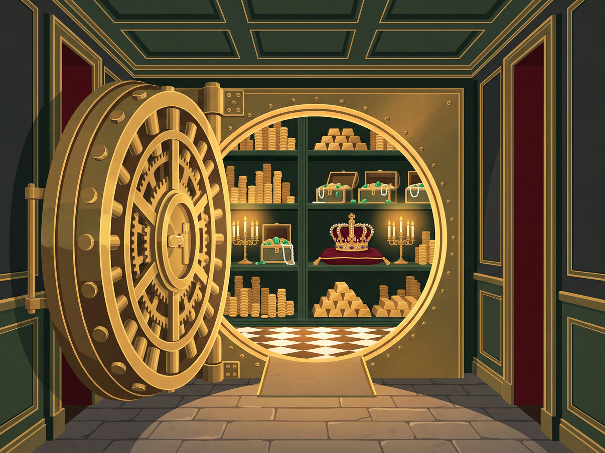 Painted art for The Treasury
